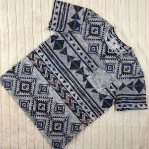 ON THE BYAS T-shirt Aztec Galaxy Size Large